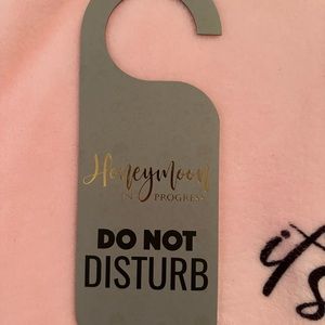 Honeymoon in progress door hanger